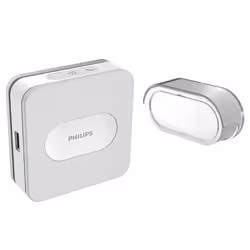 Philips Sonnette sans fil DES7900DCH/10, Gris, Blanc, IP65, CE, RoHS, REACH, Sans fil, 433 MHz, 300 m
