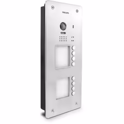 Platine de rue 8 boutons compatible avec les solutions pour habitat collectif de la gamme Philips WelcomeHive Pro . Possibili ...