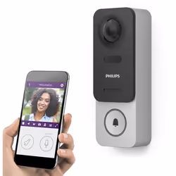 Description générale Cette sonnette vidéo connectée WelcomeEye Link de Philips vous permet de contrôler et visualiser vos acc ...