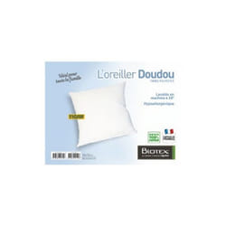 Oreiller - BIOTEX - DOUDOU - 70x45cm - Moelleux - Lavable