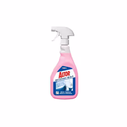 Pratique, 4 actions en une seule opération. Nettoie toutes tâches d'eau et de savon. désinfecte, bactéricide selon norme EN12 ...