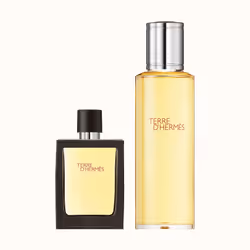 Hermes Terre d'Hermès Parfum vaporisateur de voyage et recharge 155ml, Hommes, 2 pièce(s), Eau de parfum, 30 ml, 125 ml, Spra ...