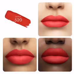 Guerlain KissKiss Tender Matte Rouge à lèvres mat lumineux confort 16H 520 Sexy Coral