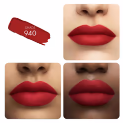 Guerlain KissKiss Tender Matte Rouge à lèvres mat lumineux confort 16H 940 My Rouge 2.8 g