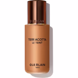 Effet bonne mine assuré, même après un séjour au grand air&nbsp;! Le fond de teint fluide Guerlain Terracotta Le Teint allie  ...
