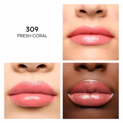 Guerlain KissKiss Shine Bloom 309 Fresh Coral Brillant - Vue supplémentaire 3
