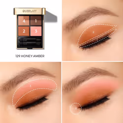 Guerlain Ombres G ombre à paupière 129 Honey Ambre Mat, Métallique, Perle, Satin - Vue supplémentaire 4