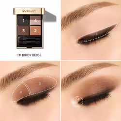 Guerlain Ombres G ombre à paupière 6 g 131 Birdy Beige Métallique, Satin, Mat, Perle - Vue supplémentaire 3