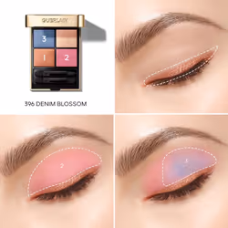 Guerlain Ombres G ombre à paupière 6 g 396 Denim Blossom Métallique, Lumineux, Brillant, Mat - Vue supplémentaire 4
