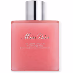 L’huile pour le corps exfoliante Miss Dior composée à 83 %* d’ingrédients d’origine naturelle permet de lisser, illuminer et  ...