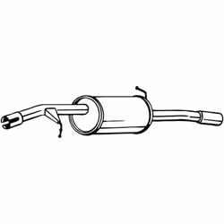 Silencieux arrière BOSAL 135-107