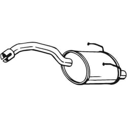 Silencieux arrière BOSAL 148-355