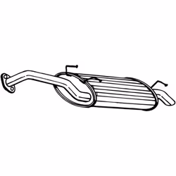 Silencieux arrière BOSAL 165-153