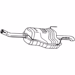 Silencieux arrière BOSAL 185-129