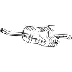 Silencieux arrière BOSAL 185-129