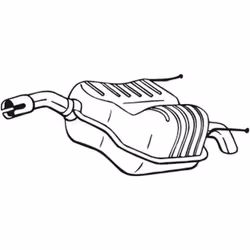 Silencieux arrière BOSAL 185-461