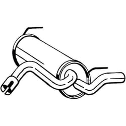 Silencieux arrière BOSAL 185-499