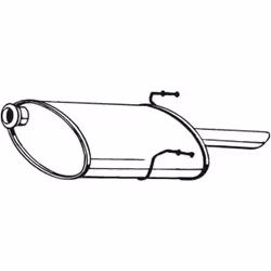 Silencieux arrière BOSAL 190-861