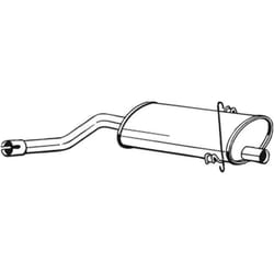 Silencieux central BOSAL 215-761