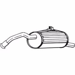 Silencieux arrière BOSAL 228-205