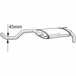 Silencieux arrière BOSAL 233-393