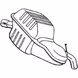 Silencieux arrière BOSAL 235-151