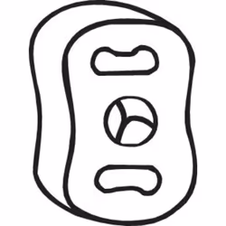 Silent bloc d'échappement BOSAL 255-024