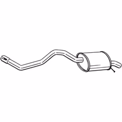 Silencieux arrière BOSAL 279-637