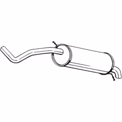 Silencieux arrière BOSAL 279-757