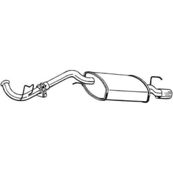 Silencieux arrière BOSAL 282-511