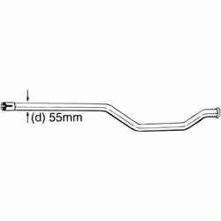 Tube de réparation, catalyseur BOSAL 889-003