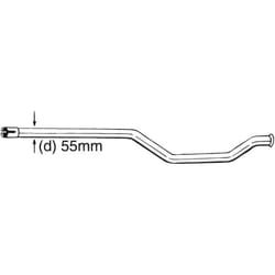 Tube de réparation, catalyseur BOSAL 889-003
