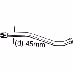 Tuyau d'échappement BOSAL 889-150