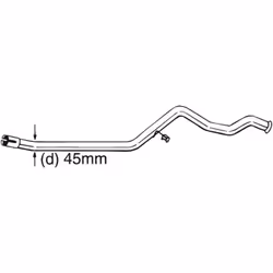 Tube de réparation, catalyseur BOSAL 889-503