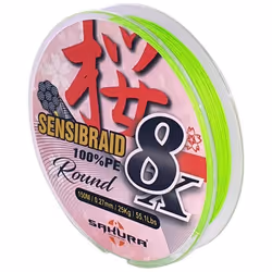 Ligne de Tresse - SAKURA - Sensibraid 4X - 0.20mm - Adulte Unisexe - Pêche en Mer et Eau Douce