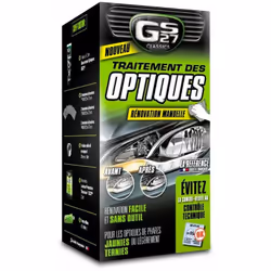 Description générale Le Traitement des Optiques GS27® Technics permet de rénover facilement vos phares ternis et jaunis, sans ...