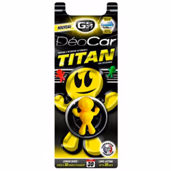 Le désodorisant voiture Deocar titan de la marque GS27 vous apporte une touche sucrée, grâce à sa senteur "Monoï" dans l'habi ...