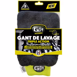 Nettoyer votre véhicule comme un professionnel grâce à ce gant de lavage Triple Action GS27®. Sa partie noire permet de frott ...