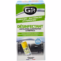 Le Désinfectant Ventilation, Climatisation et habitacle GS27 nettoie et désinfecte l’ensemble du circuit d’air. Il détruit le ...