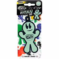 Le désodorisant voiture plaquette Deocar titan 2D de la marque GS27 vous apporte une fraicheur, grâce à sa senteur "Aloe vera ...