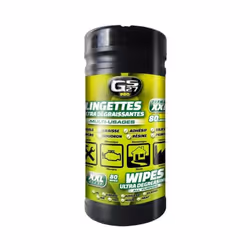 Nettoyez efficacement la graisse, résine, goudron etc, en un seul geste grâce à ces lingettes ultra dégraissantes, multi-usag ...