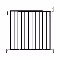 NIDALYS - Barrière de Sécurité Enfant 64 à 113 cm - Métal Noir - Fixation par Perçage 🔒 Sécurisez votre intérieur avec une b ...