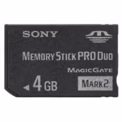 Sony MSMT4GN, 4 Go, MS Pro Duo, 32 Mo/s, Noir
