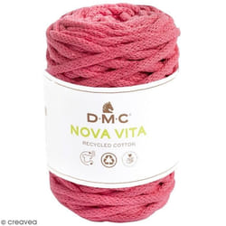 Fil DMC - Nova Vita 12 - Coton Recyclé - 250 g - 55 mètres - Rose Fuchsia