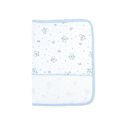 Protège carnet de santé - A broder - Bleu/motif koala - 25x18cm - Bébé - Naissance