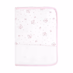 Protège carnet de santé - A broder - Rose/motif koala - 25x18cm - Bébé - Naissance