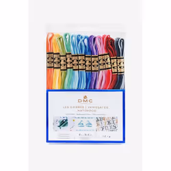 Fils Mouliné - DMC - Assortiment Spécial - Coloris Ombrés - 100% coton - 12 échevettes de 4m