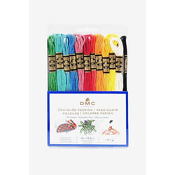 Fils mouliné - DMC - Assortiment Spécial 117MC - Coloris Passion - 100% coton - 12 échevettes de 4m
