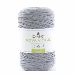 DMC Nova Vita 4, Moyen, Gris, Coton/Polyester, 200 m, G-6, 40 °C