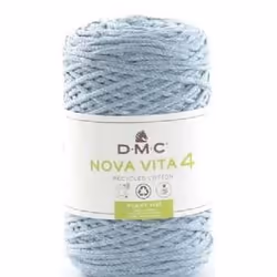 DMC Nova Vita 4, Moyen, Bleu, Coton/Polyester, 200 m, G-6, 40 °C